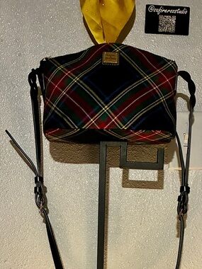 Dooney & Bourke Tartan Crossbody Bag in Red, Green & Navy
